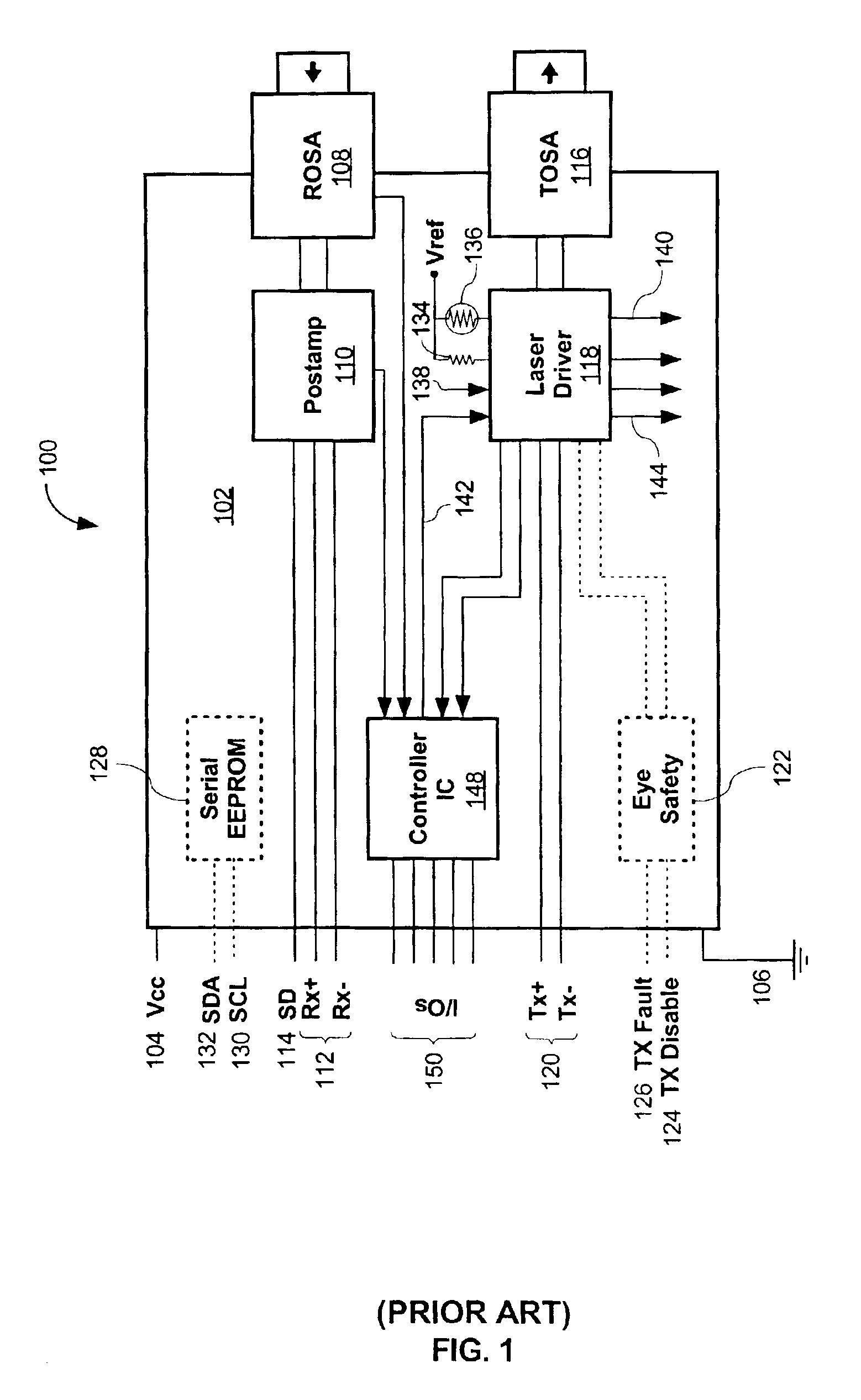 Optical transceiver module with multipurpose internal serial bus