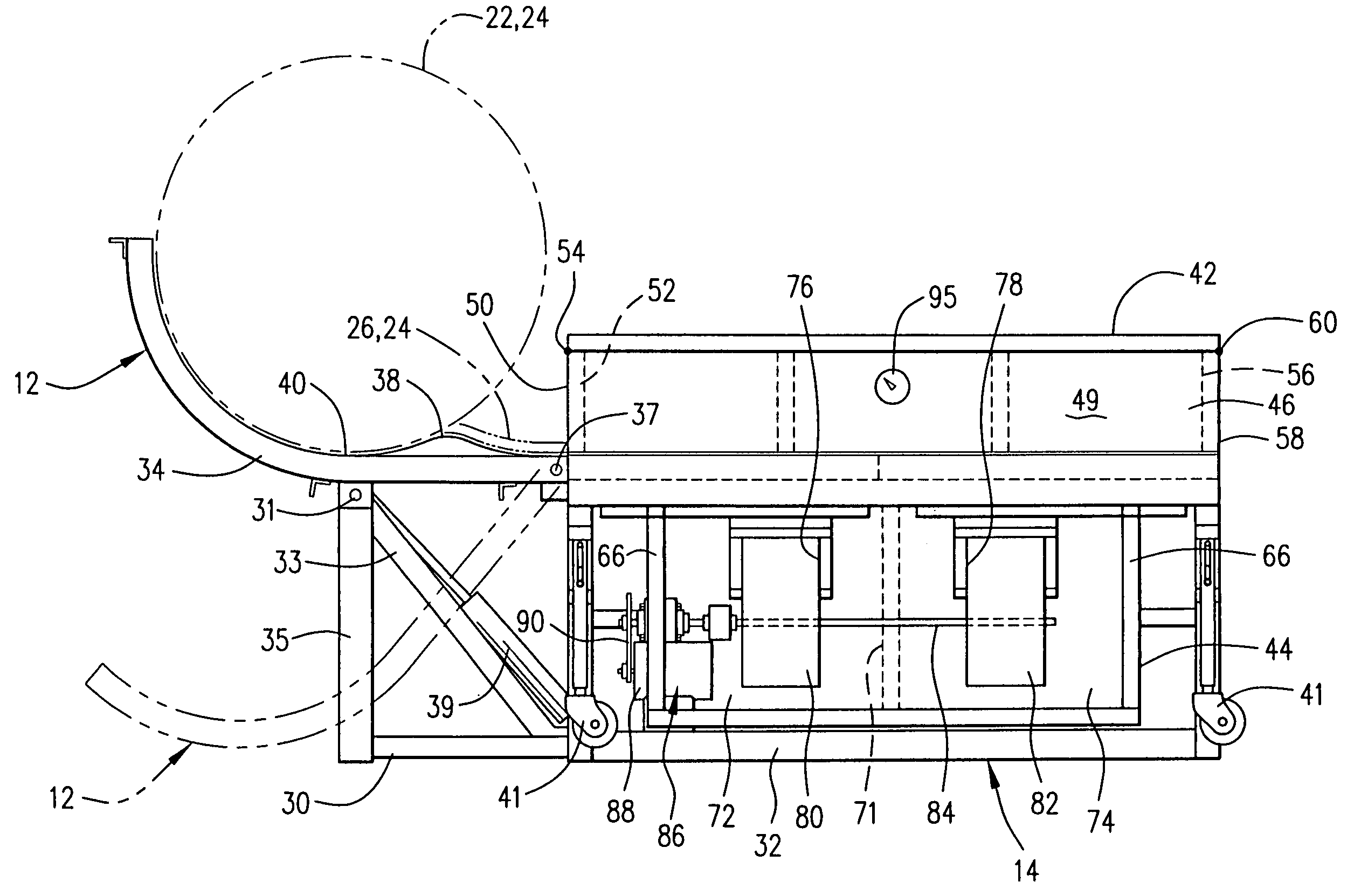 Carpet straightening apparatus