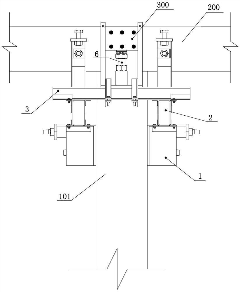Scaffold-free prefabricated frame structure beam column mounting method