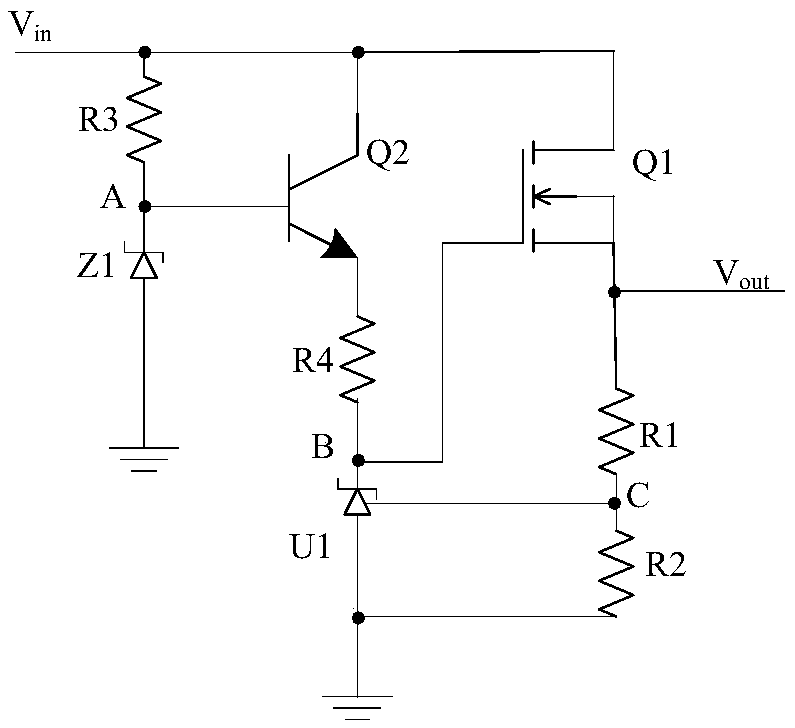 TL431 application and power supply circuit board, voltage stabilizing method and application