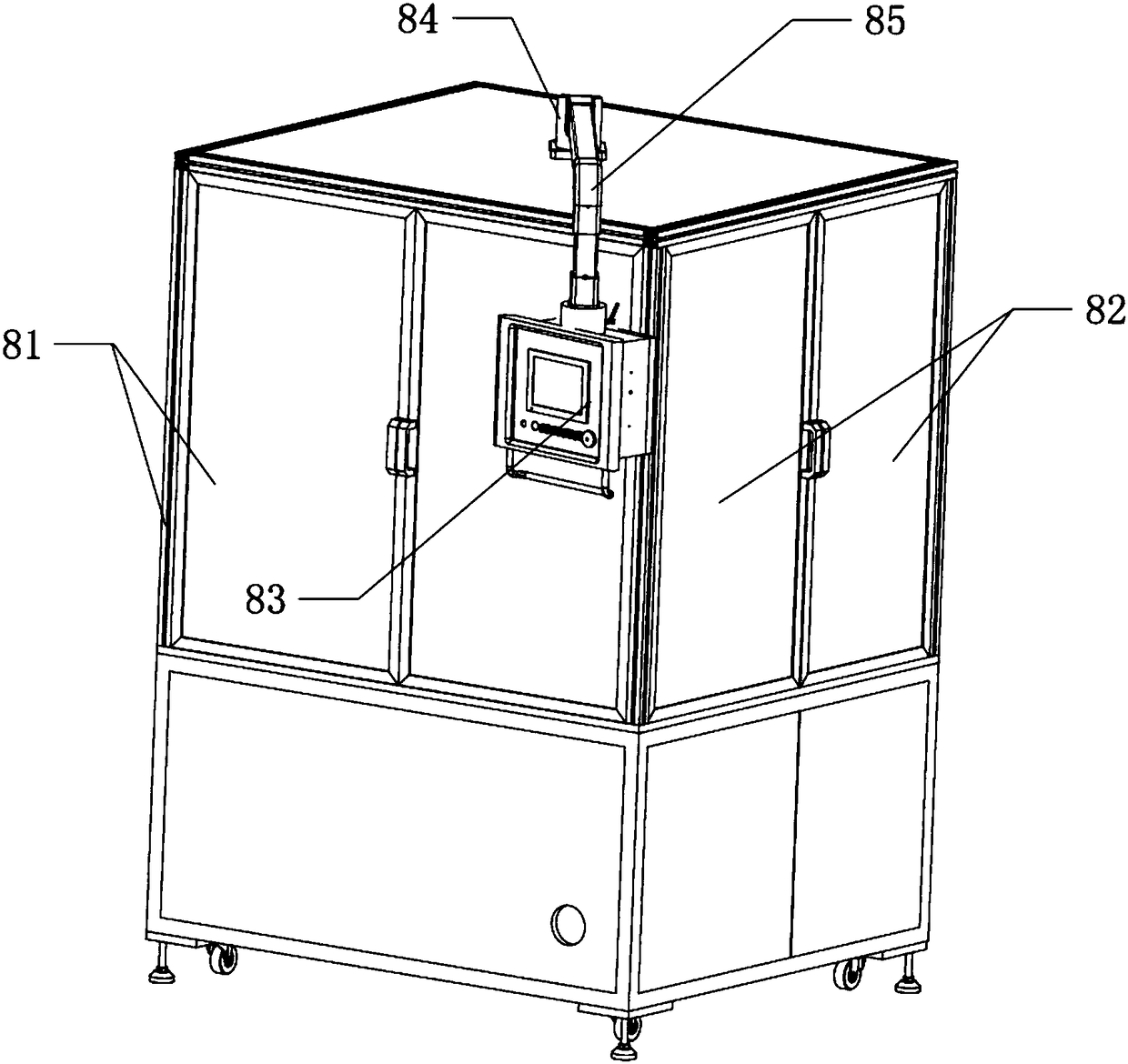 Automatic assembling device for upper and lower couplers