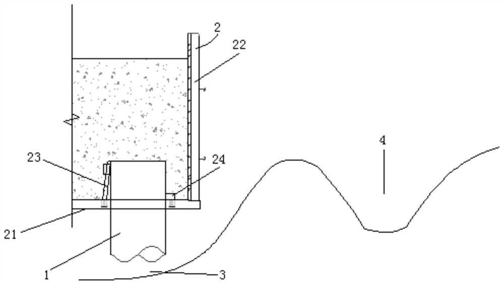Construction method and cofferdam structure of underwater bearing platform