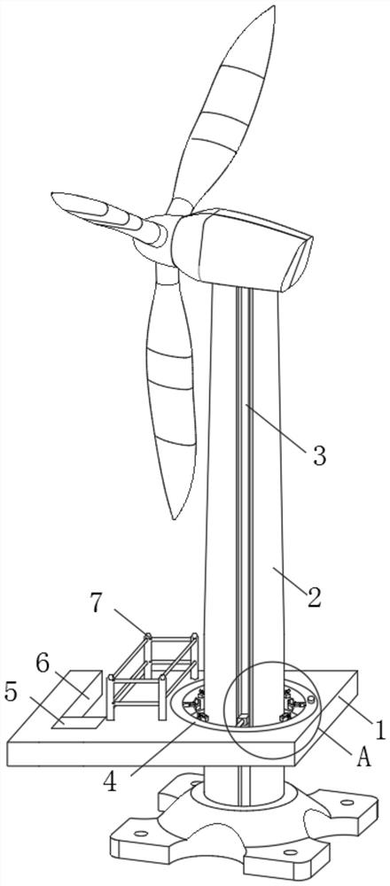 Wind driven generator tower with automatic lifting function