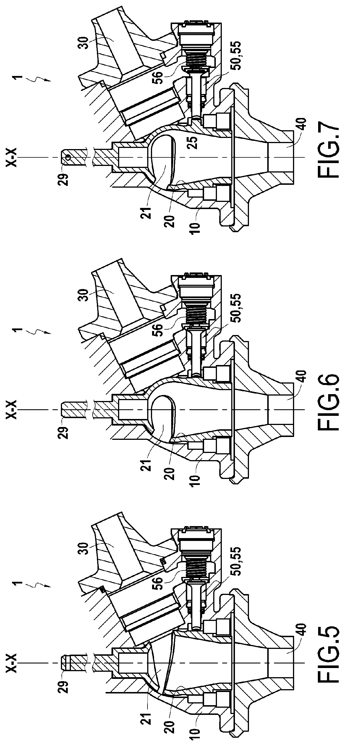 Regulating valve with integrated purge function