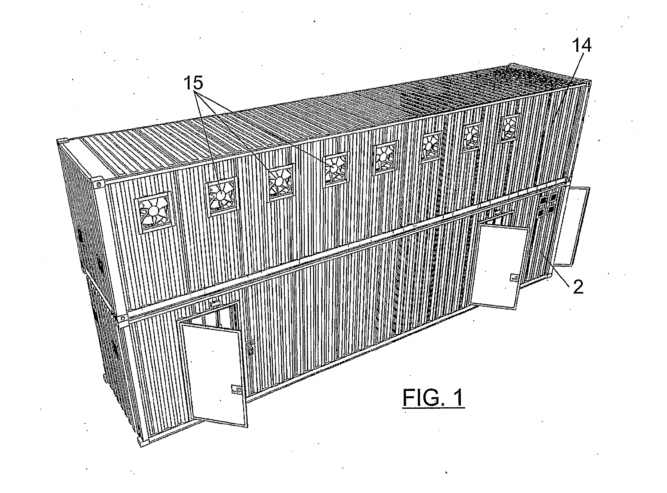 System for air-conditioning the interior of a data processing center