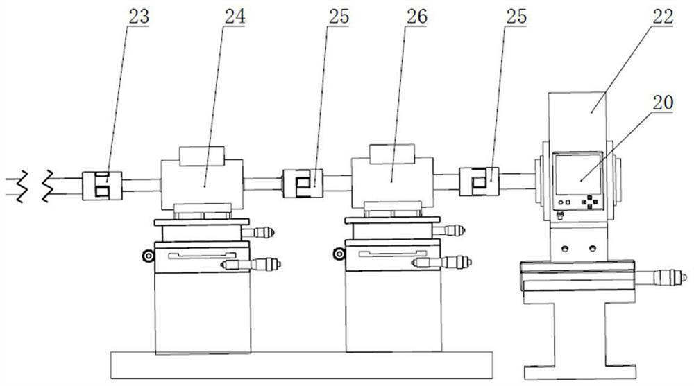 Special torque measuring device for lead screw connection combination and in-situ calibration method