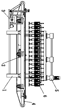 Glass plane grinding and polishing machine capable of achieving automatic transportation and deviation prevention