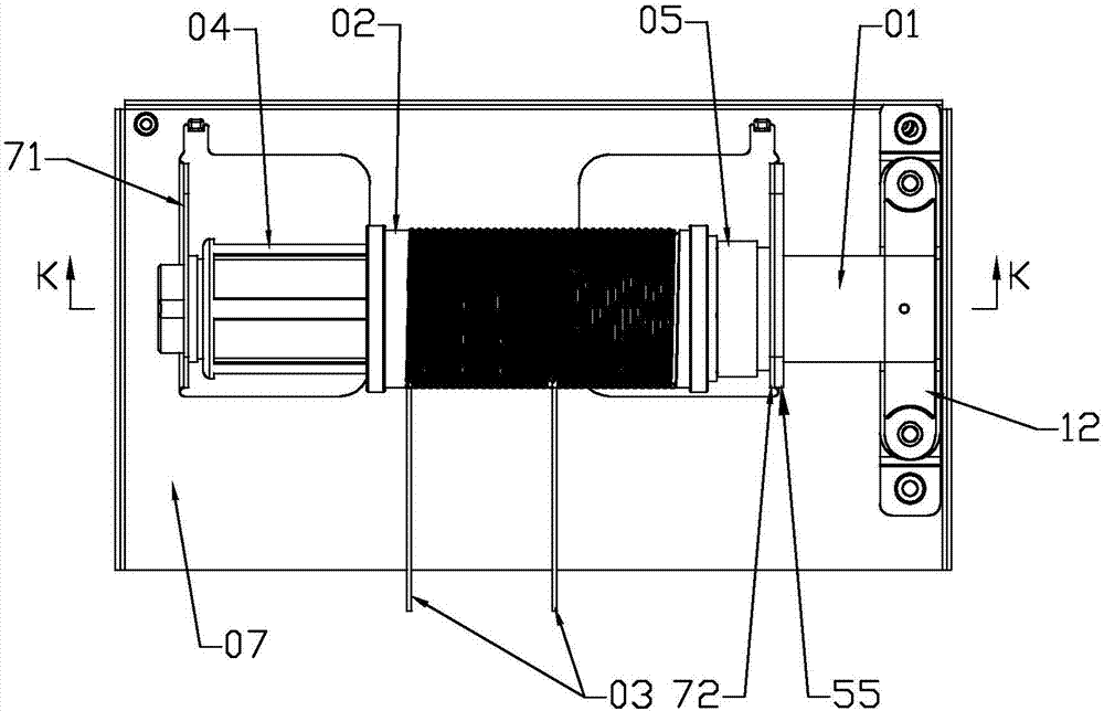 Clothes airing machine positioning winding device