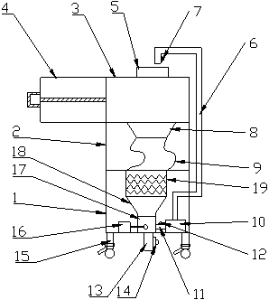 A pretreatment device for architectural paint production wastewater