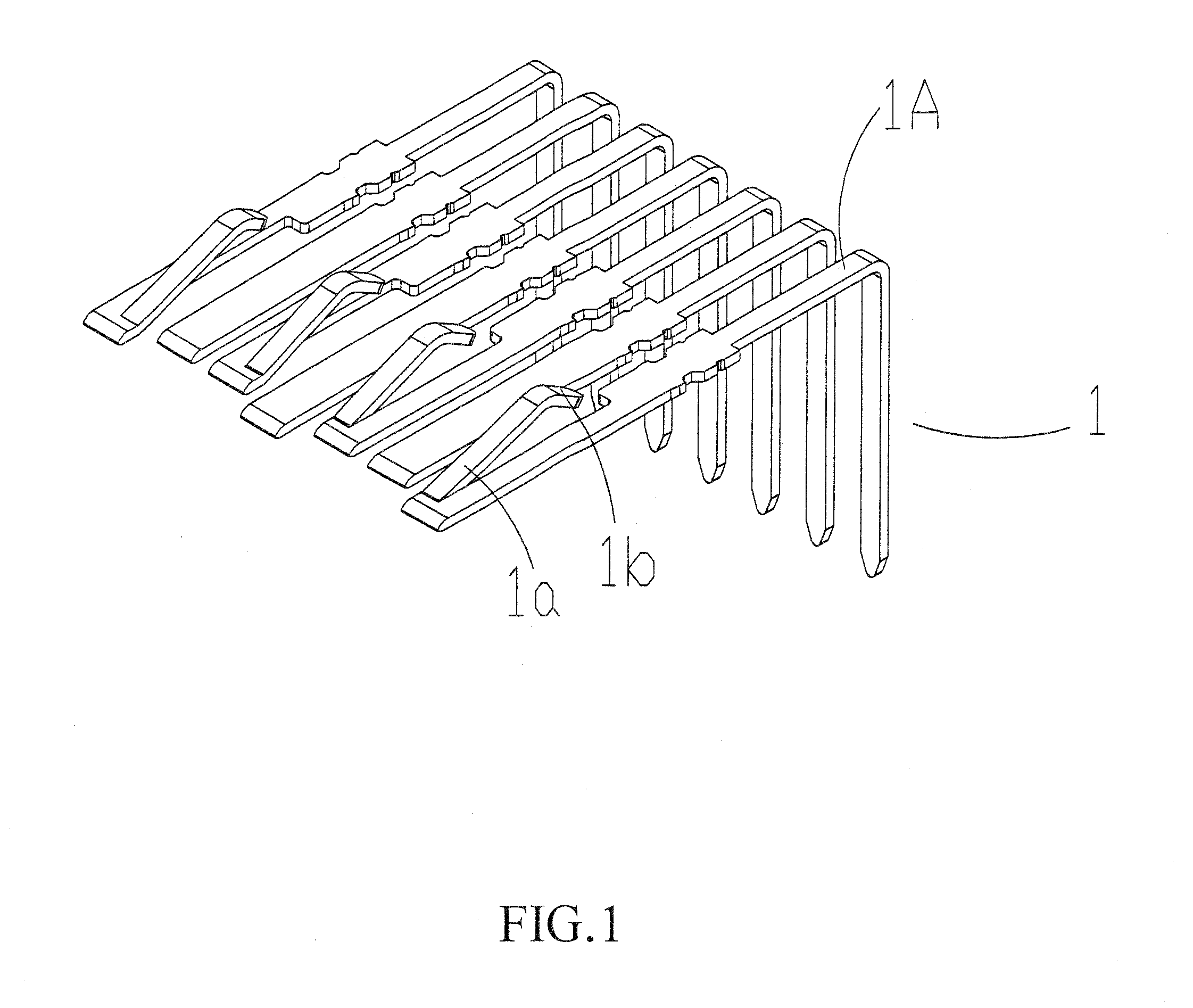 Terminal structure of connector and connector port incorporating same
