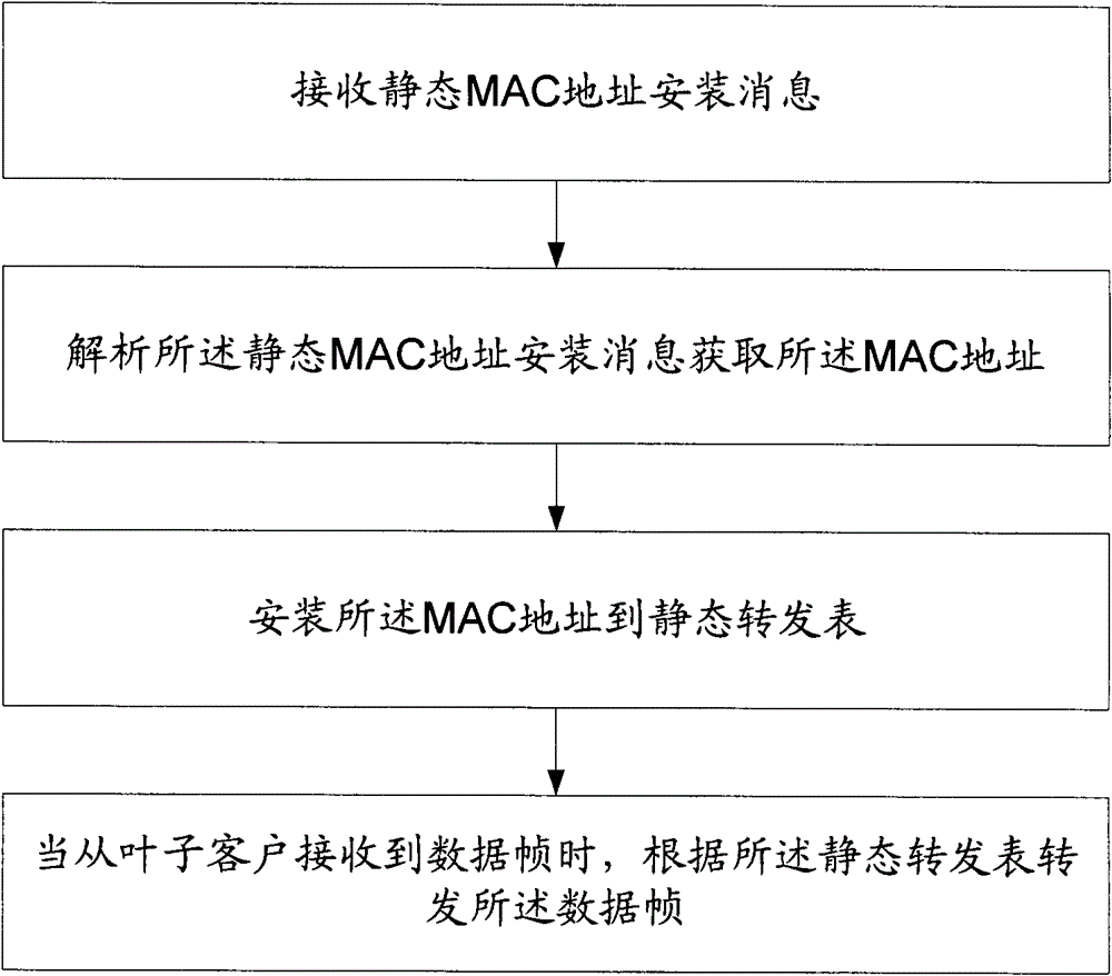 Method, device and system for forwarding data frames of virtual private local area network service vpls