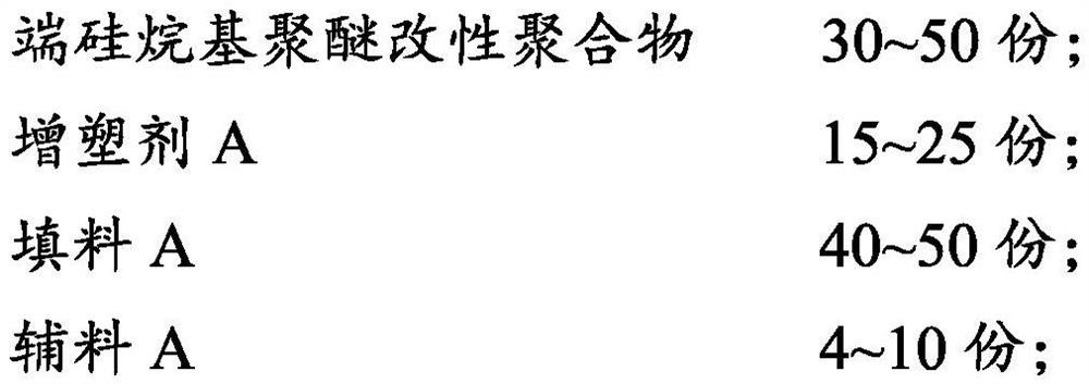 A kind of two-component terminal silyl group polyether modified sealant and its preparation method