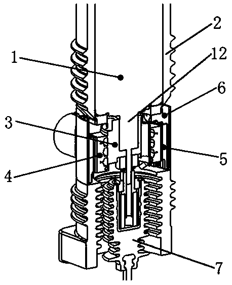 A solid-sealed pole and a circuit breaker using the solid-sealed pole