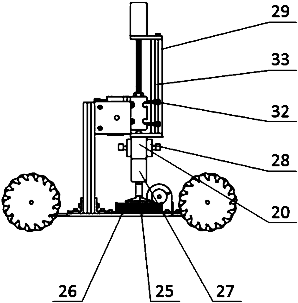 An automatic floor tile laying trolley