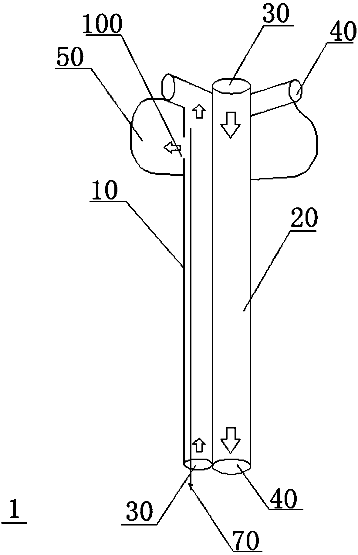 Paranasal sinus lavage device and nasal surgery equipment