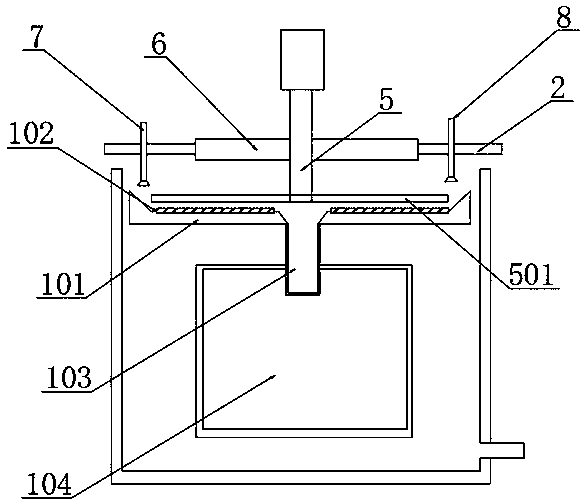 Filtering device for food machining