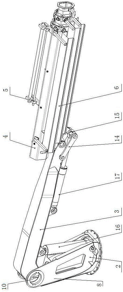 Boom system for wheel type wet sprayer