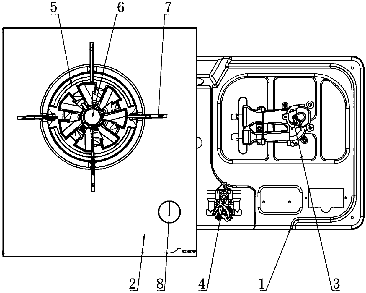 Energy-saving and environment stove convenient to clean and easy to adjust