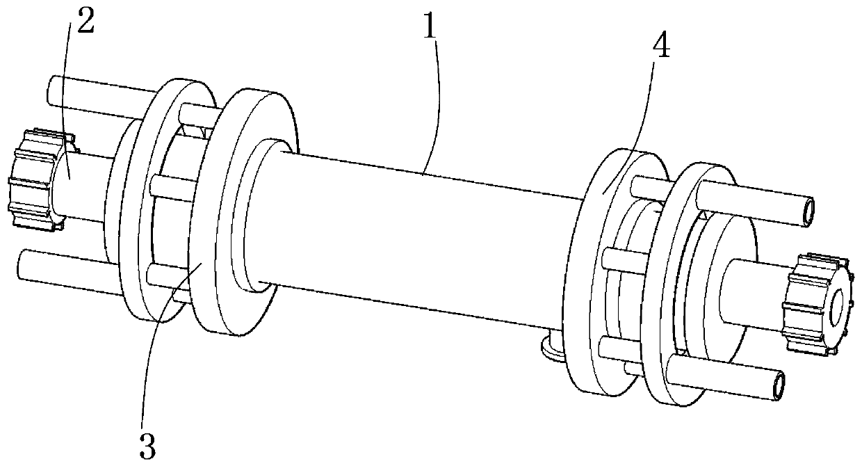 Industrial wastewater desalination matching structure