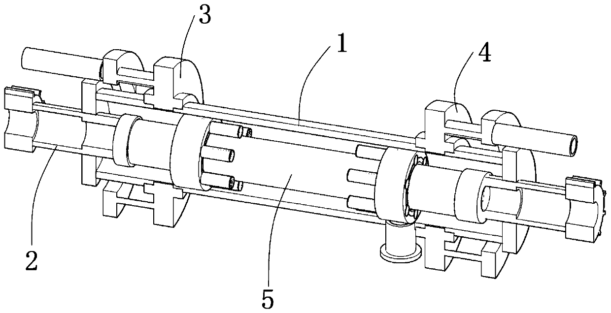 Industrial wastewater desalination matching structure