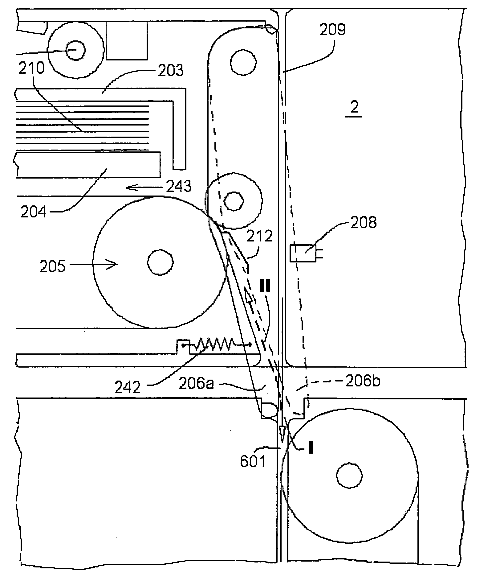 Energy-efficient compact device for dispensing and accumulating banknotes