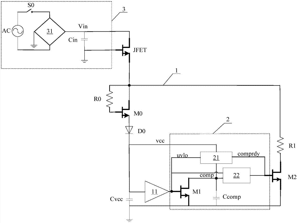 A circuit for preventing electric backflash of LED lights