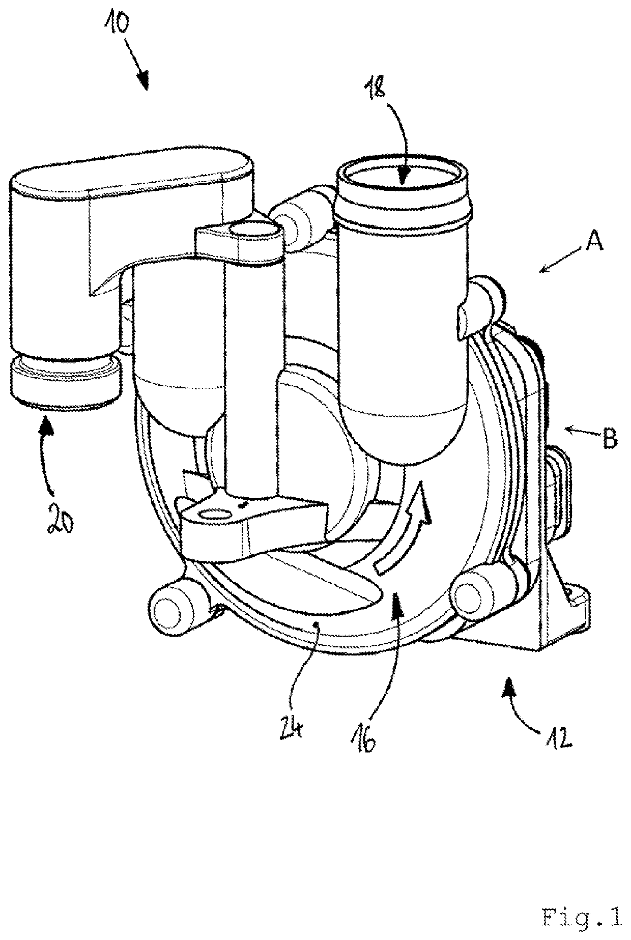 Suction device for crankcase ventilation
