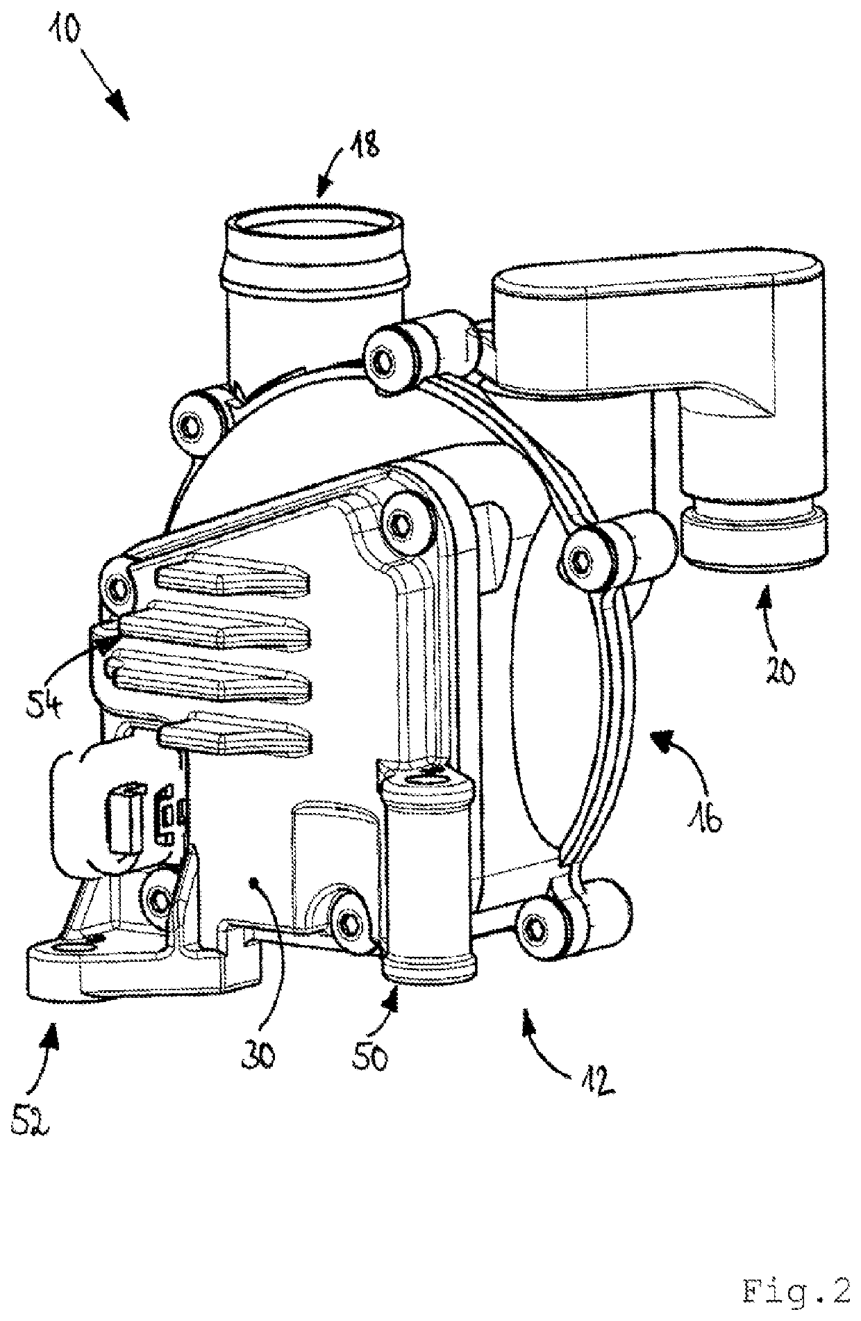 Suction device for crankcase ventilation