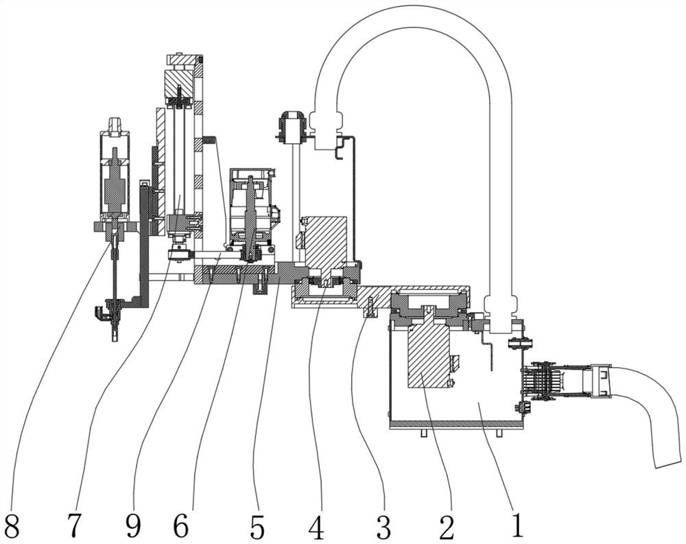 Horizontal multi-joint follow-up screw locking machine