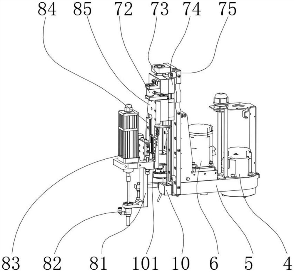 Horizontal multi-joint follow-up screw locking machine