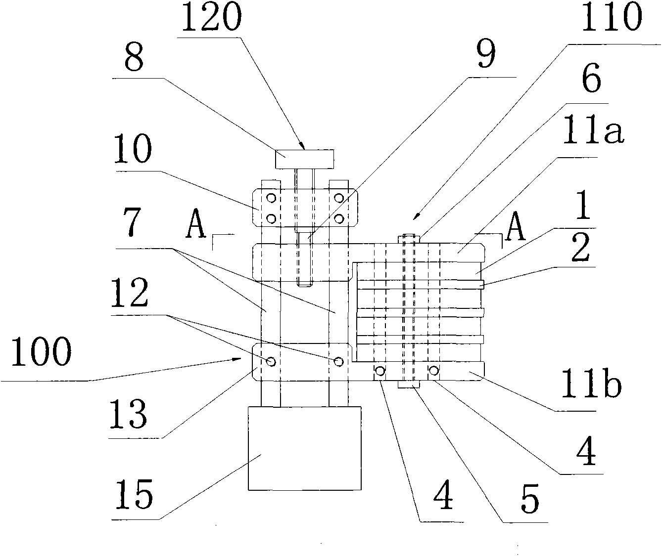 Film guiding device for guiding positioning of films