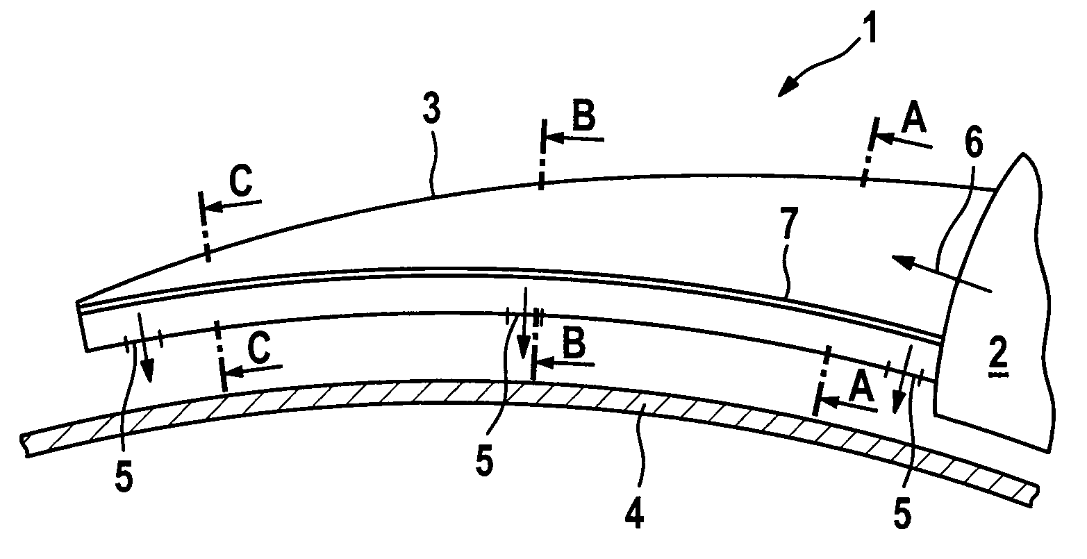 Apparatus and Method for Active Gap Monitoring for a Continuous Flow Machine