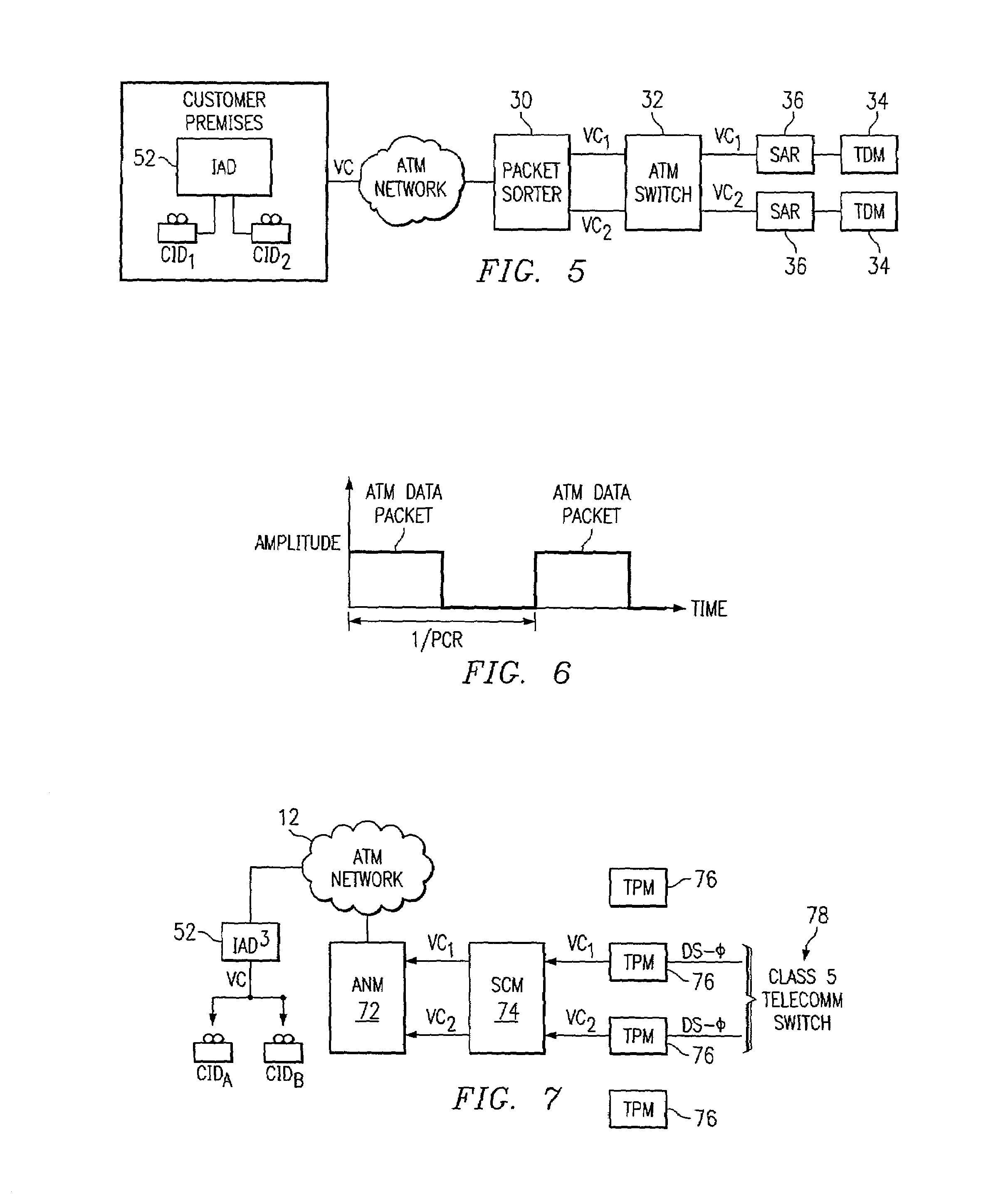 System and method for cross connecting an ATM network and a telecommunication switch