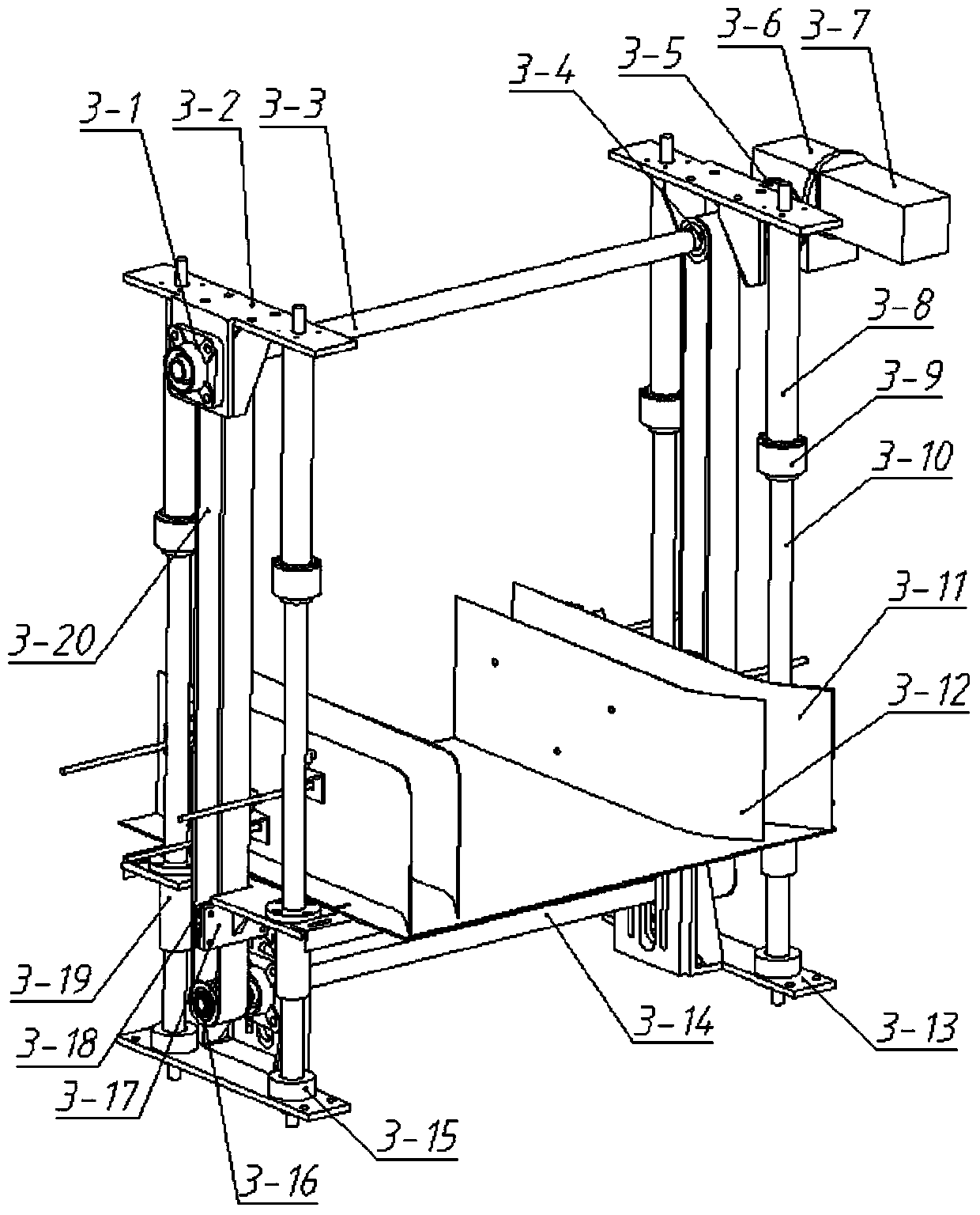 Full-automatic production line for packaging bags of civil explosive