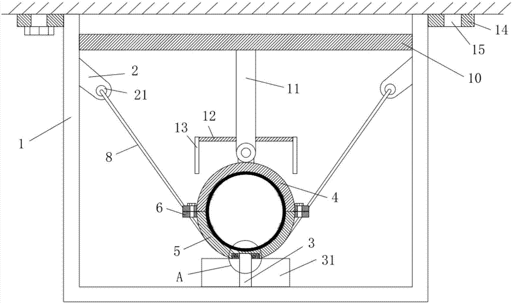 Pipeline steel flexible anti-seismic support