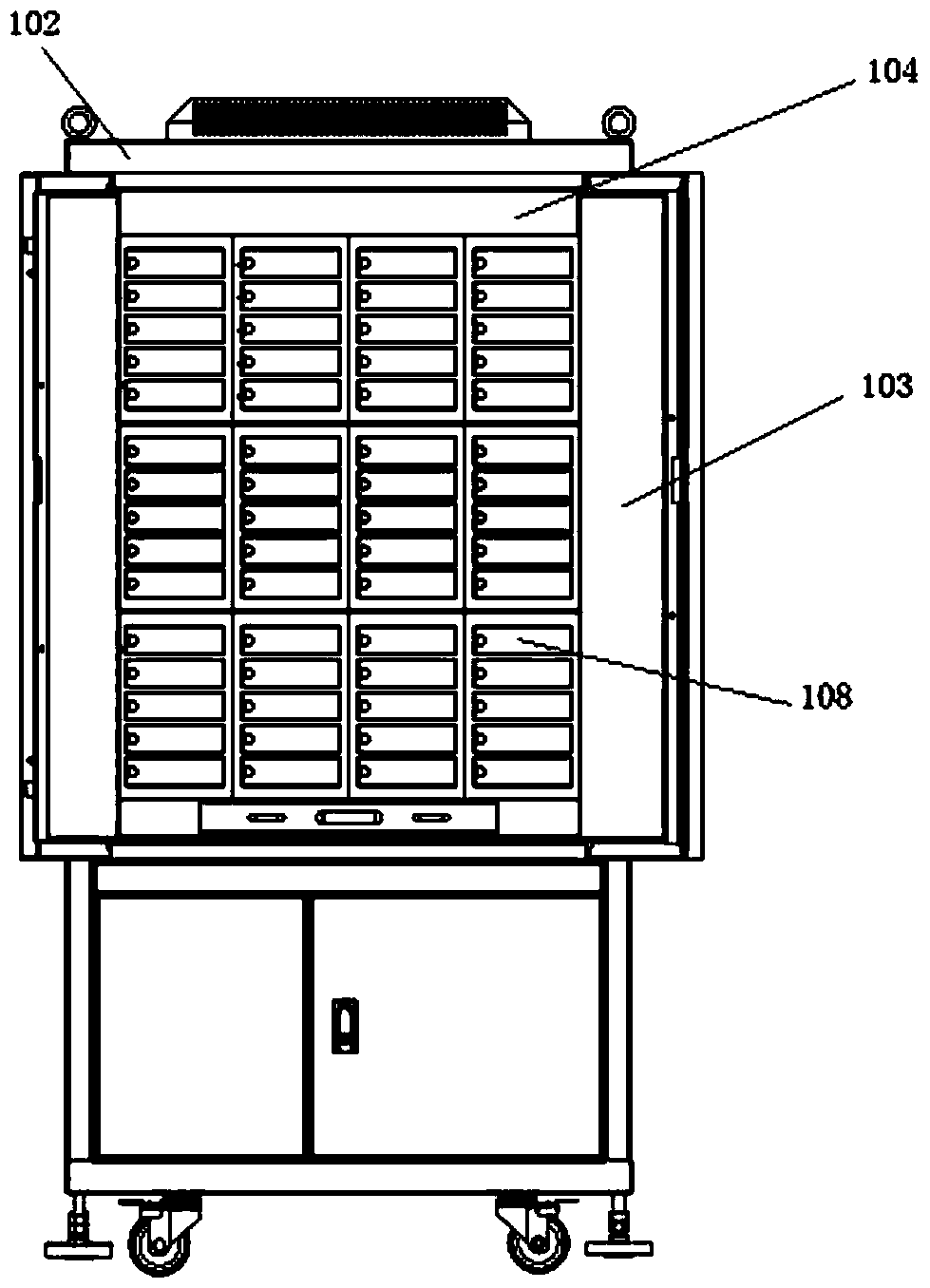 Hard disk storage cabinet