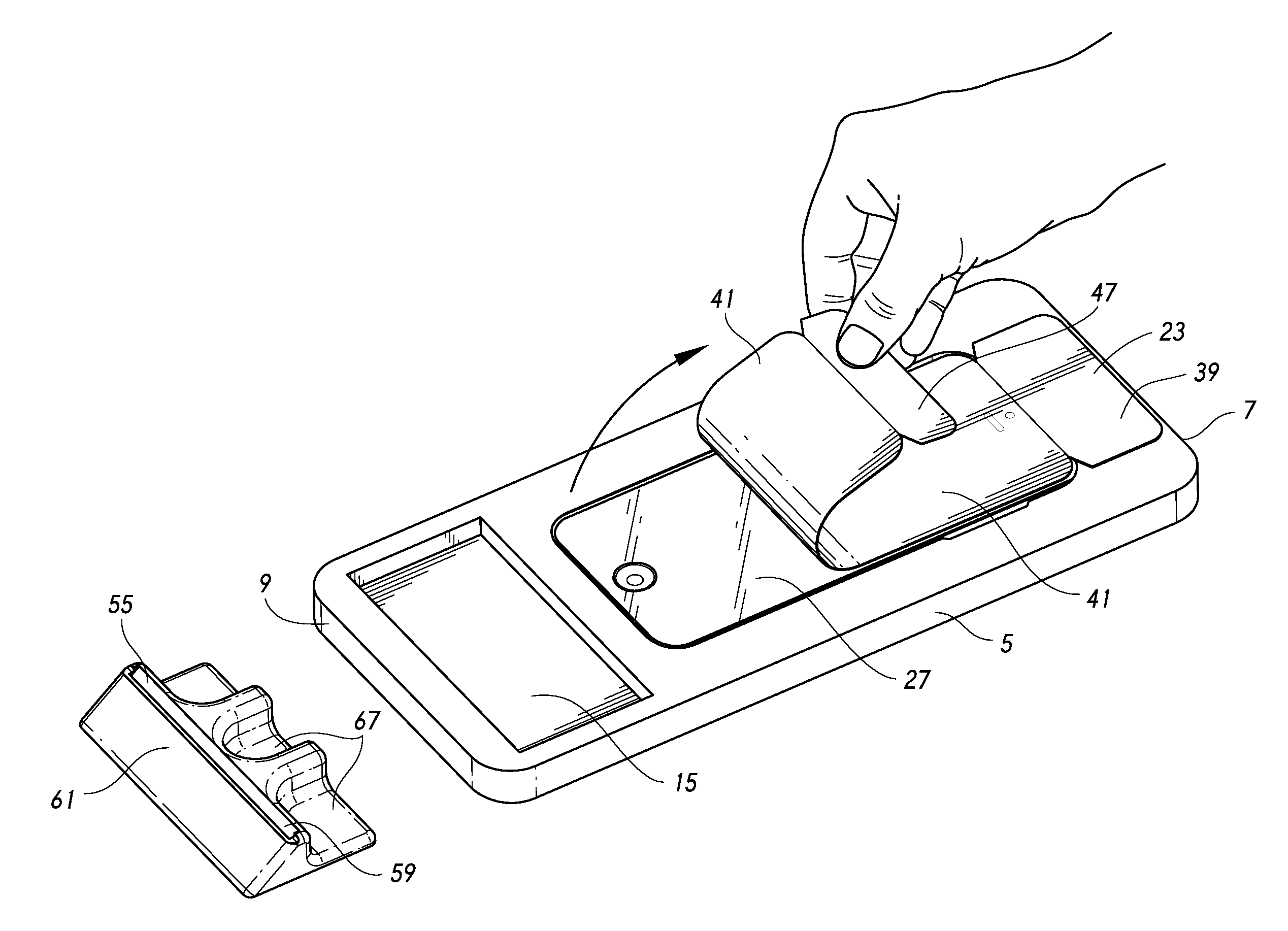 Applicator for applying protective coverings to electronic device displays