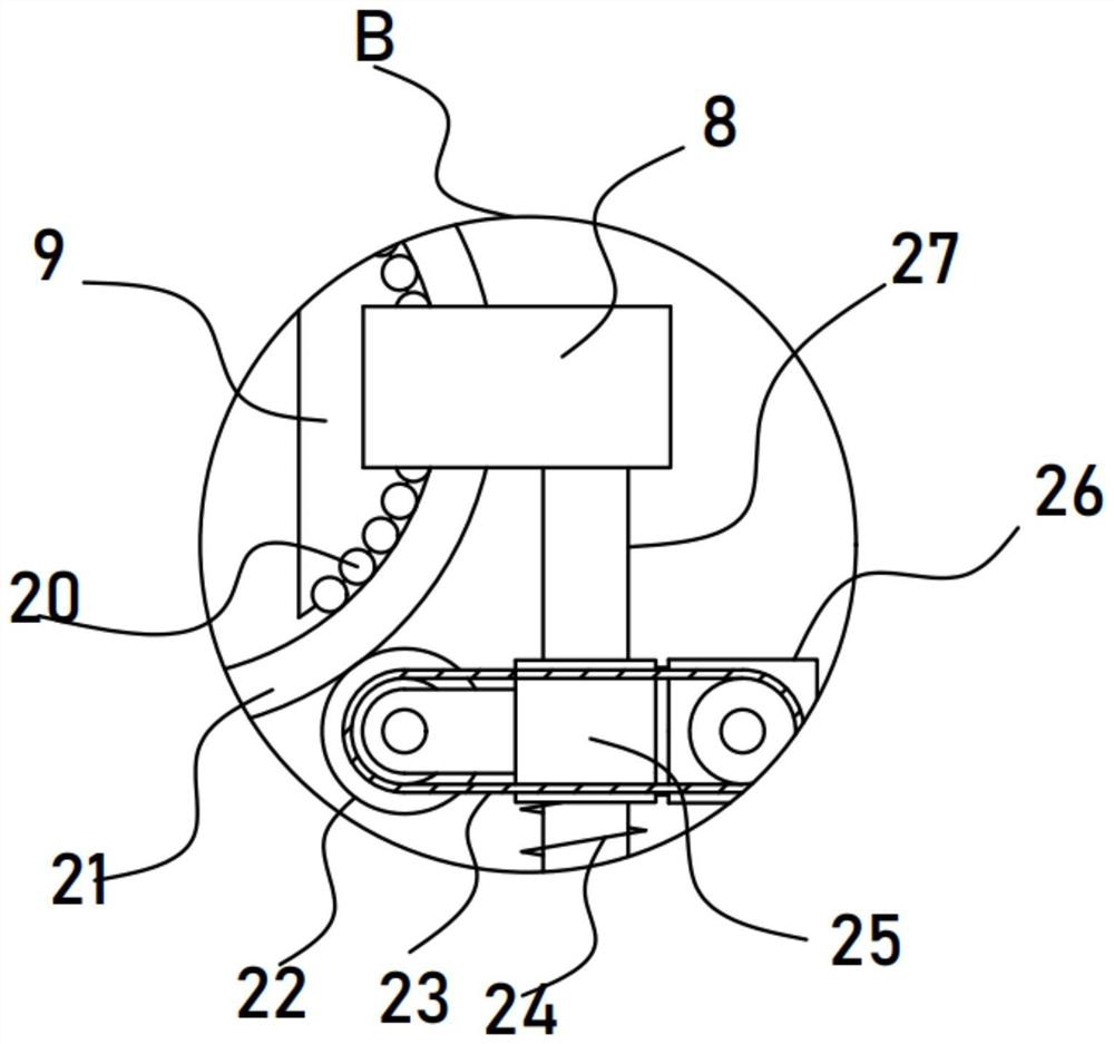 Water conveying pipeline cutting device for building construction