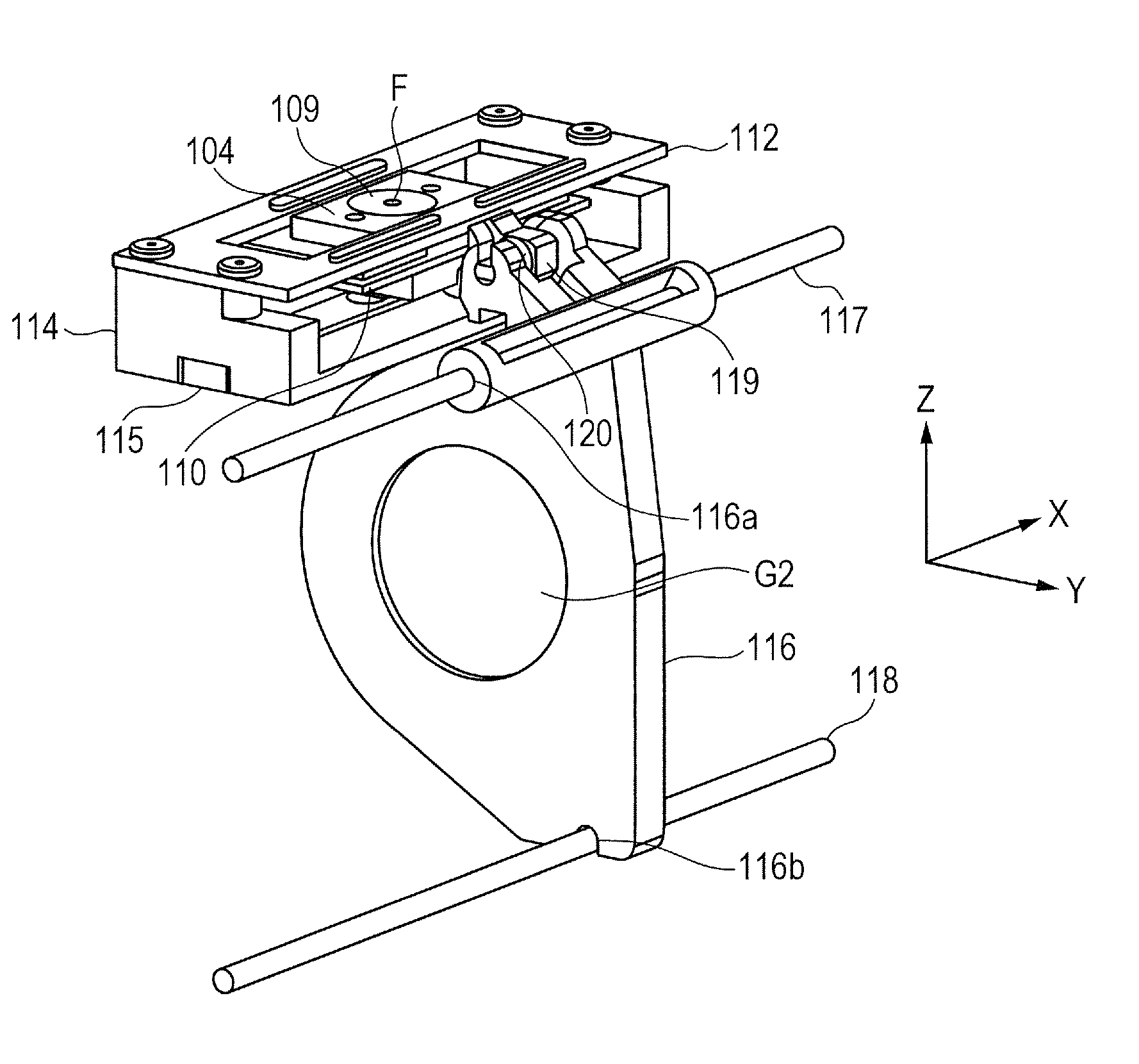 Linear ultrasonic motor and lens apparatus and image pickup apparatus using the same