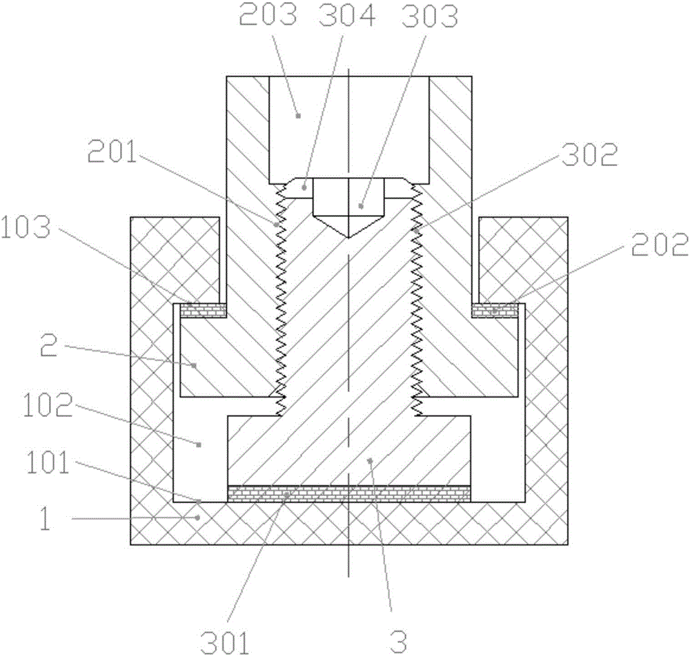 Threaded rotary matched easily removable connector structure in T-shaped groove