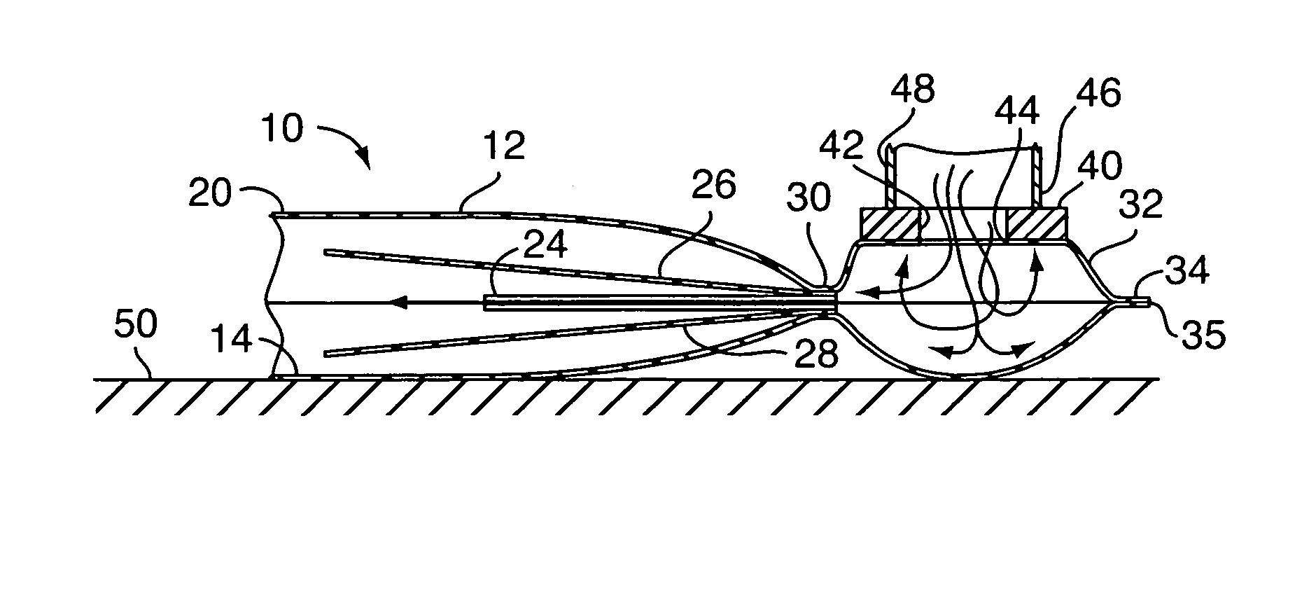 Multi-chamber inflatable packaging cushion and method of inflation thereof
