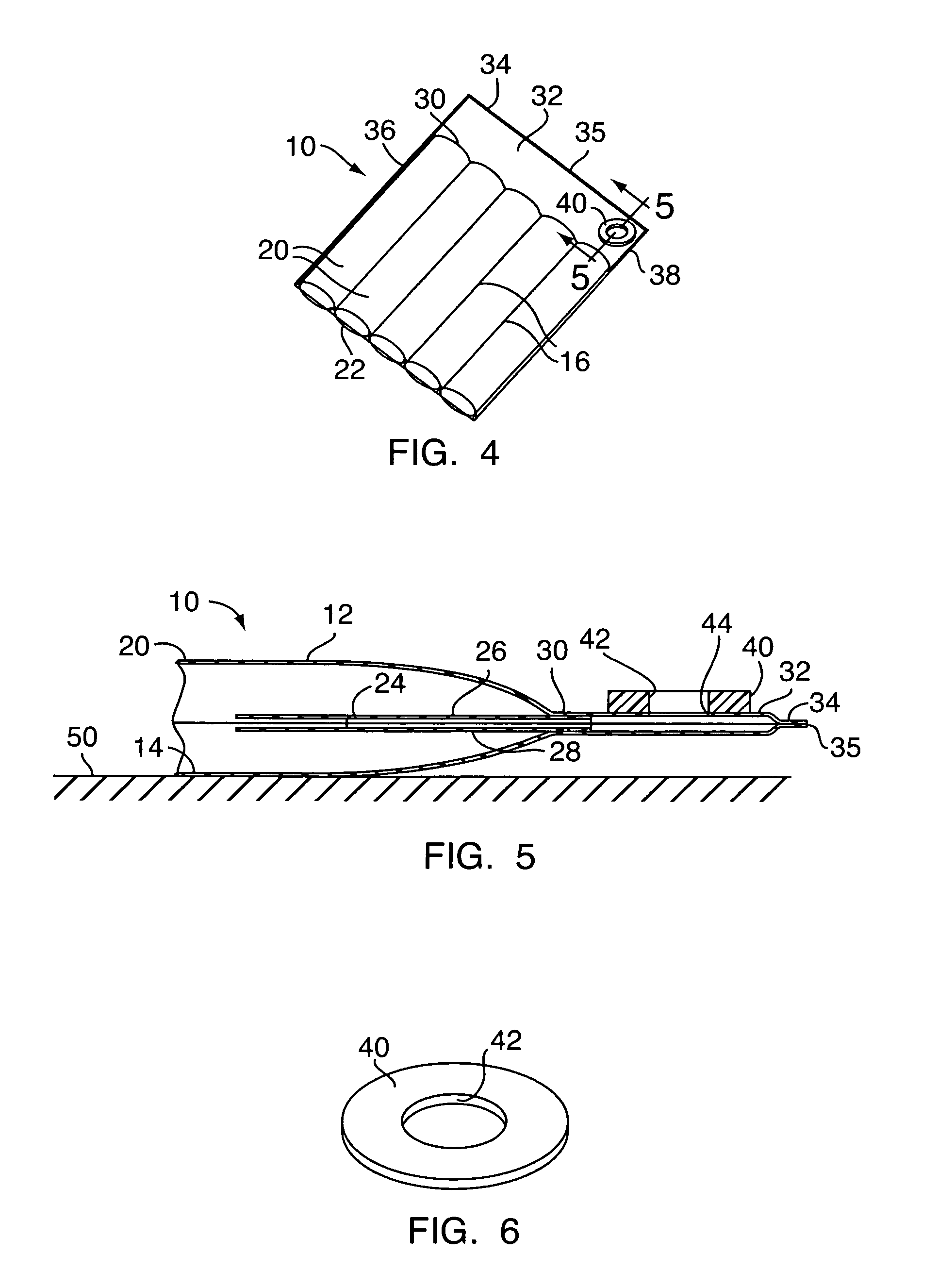 Multi-chamber inflatable packaging cushion and method of inflation thereof