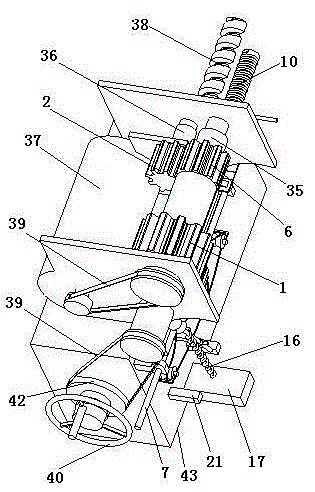 Working feed fast backward refitting mechanism suitable for common vehicles