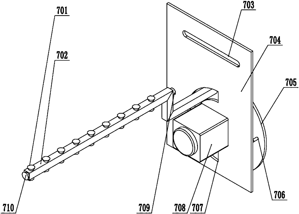 A guardrail automatic painting trolley