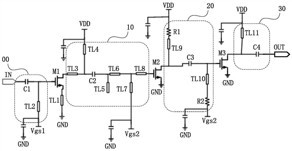 Low noise amplifier and radio frequency front-end circuit