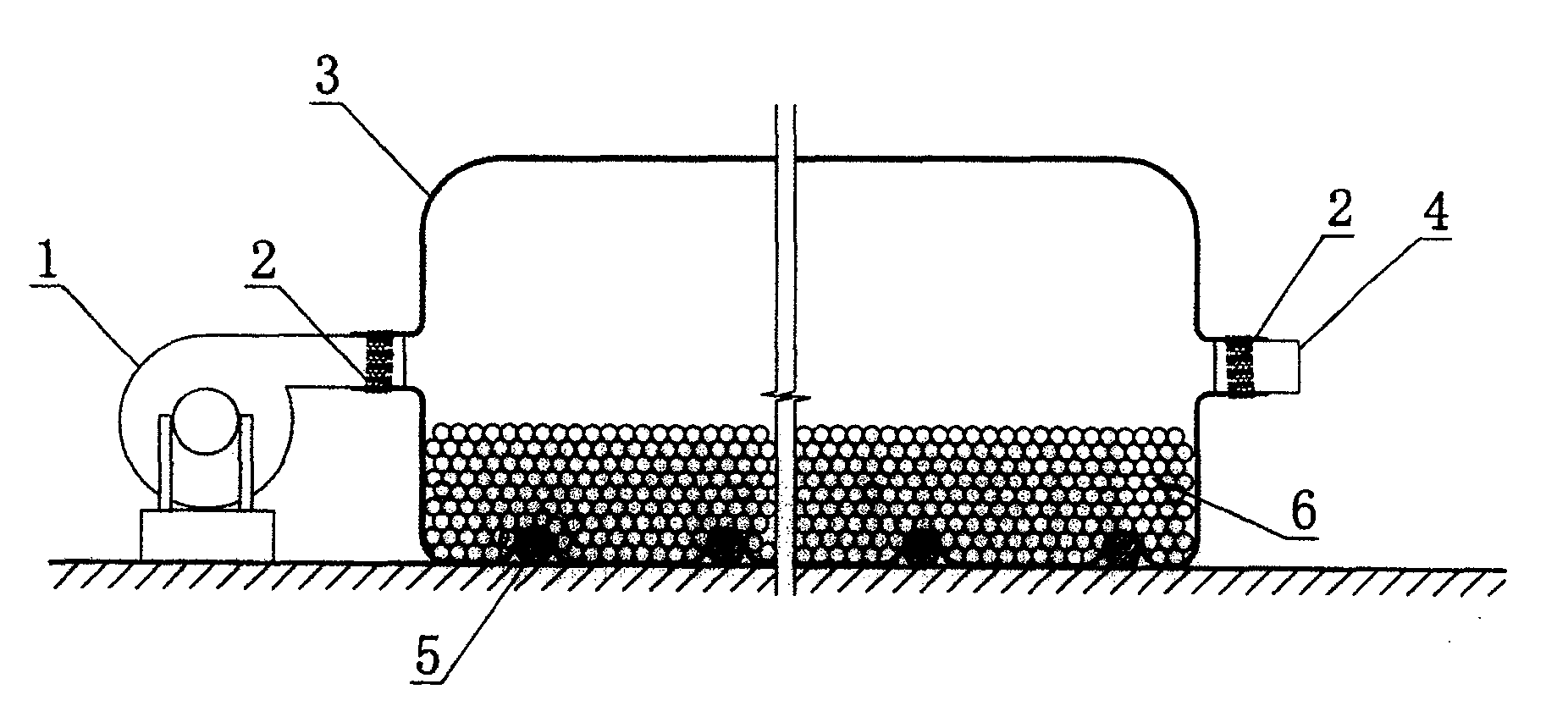 Pipeline type ambient-temp. apparatus for drying Momordica grosvenori