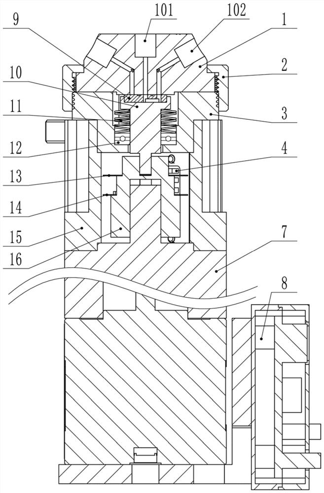 Rotary cutting valve with long service life structure