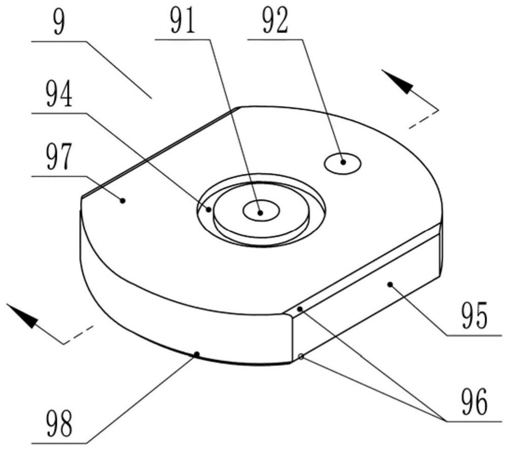 Rotary cutting valve with long service life structure