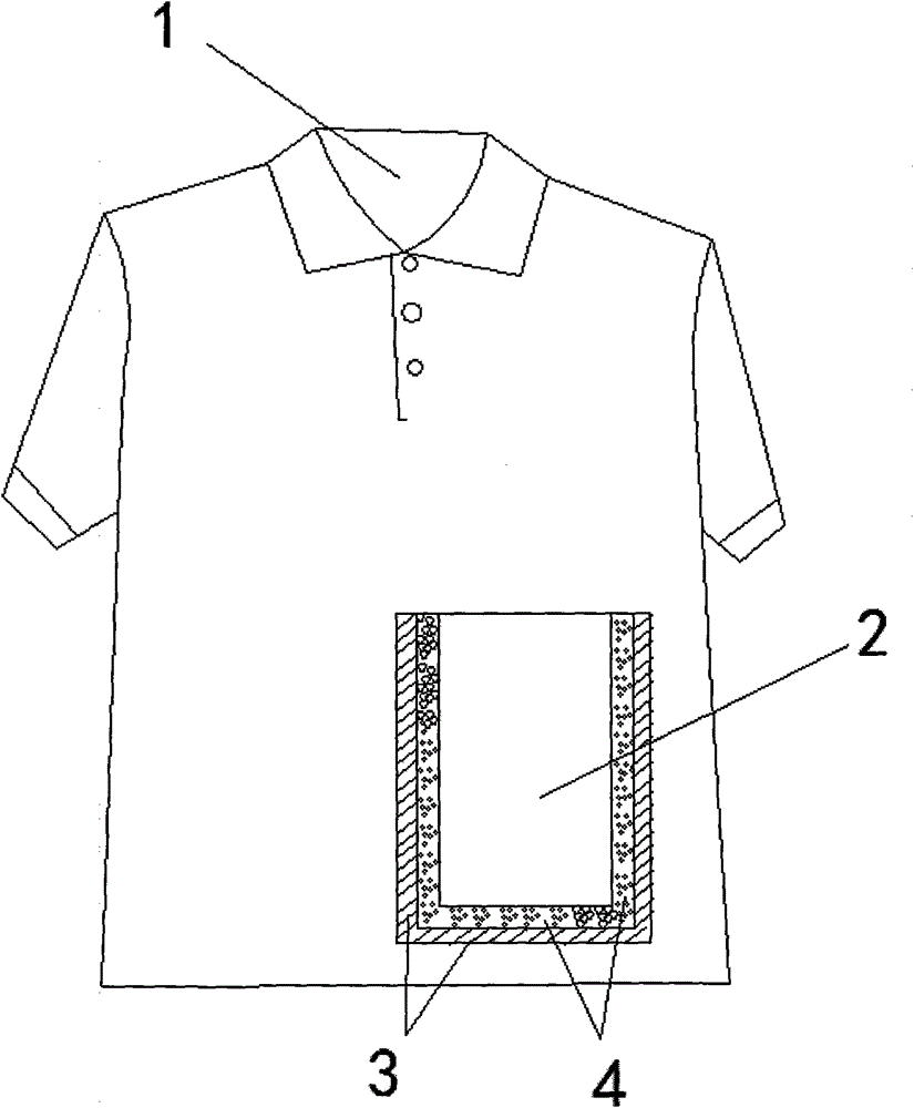Garment with refrigerator function and good waterproofness and air permeability