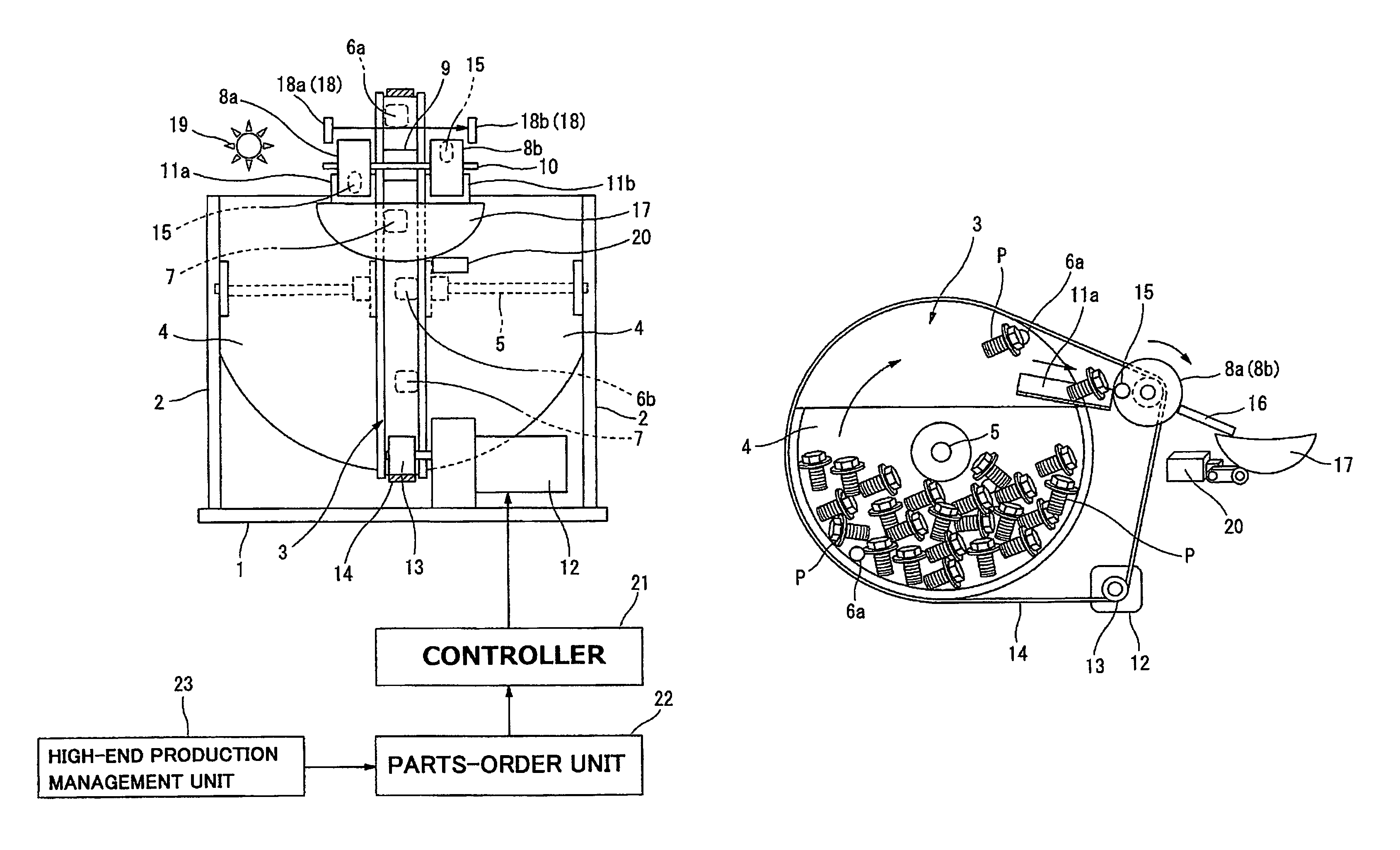 Device for supplying constant number of small parts